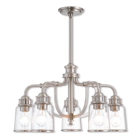 Lawrenceville 5 Light Brushed Nickel Dinette Chandelier